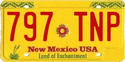 NM license plate 797TNP