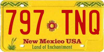 NM license plate 797TNQ