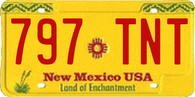 NM license plate 797TNT