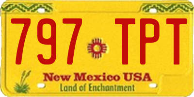 NM license plate 797TPT