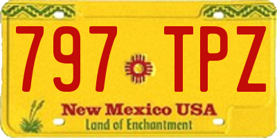 NM license plate 797TPZ