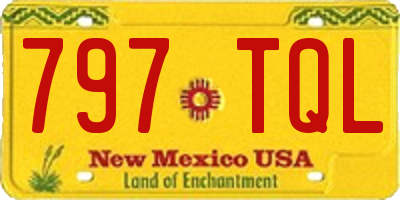 NM license plate 797TQL