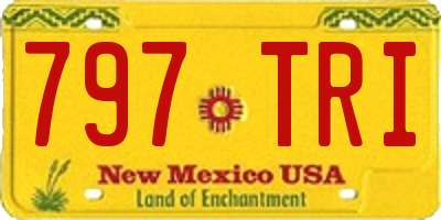 NM license plate 797TRI