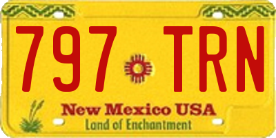NM license plate 797TRN