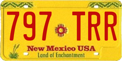 NM license plate 797TRR