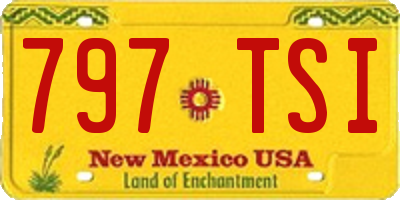 NM license plate 797TSI