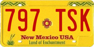 NM license plate 797TSK