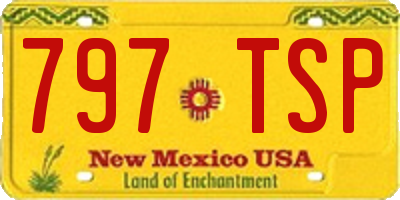 NM license plate 797TSP