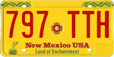 NM license plate 797TTH