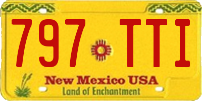 NM license plate 797TTI