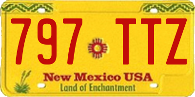 NM license plate 797TTZ