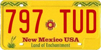 NM license plate 797TUD