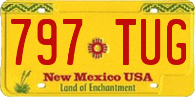 NM license plate 797TUG