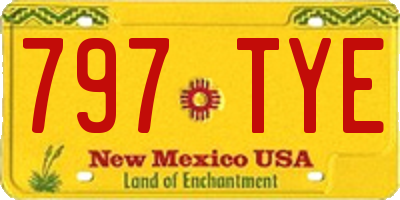 NM license plate 797TYE
