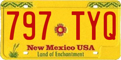 NM license plate 797TYQ