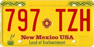 NM license plate 797TZH