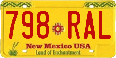 NM license plate 798RAL