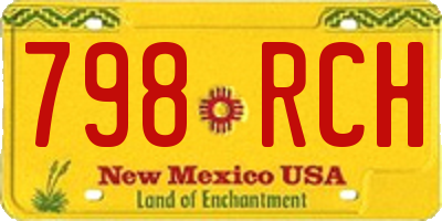 NM license plate 798RCH