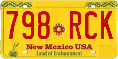 NM license plate 798RCK
