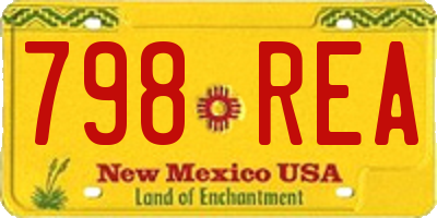NM license plate 798REA