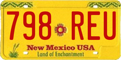 NM license plate 798REU