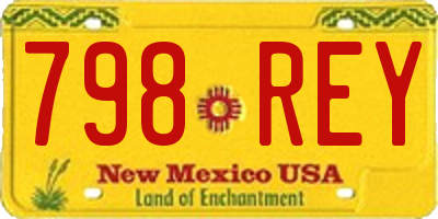 NM license plate 798REY