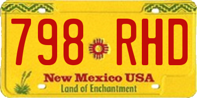 NM license plate 798RHD