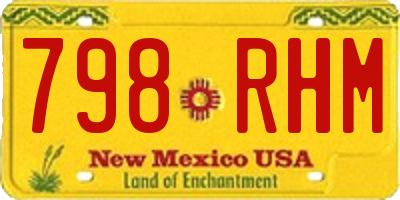 NM license plate 798RHM