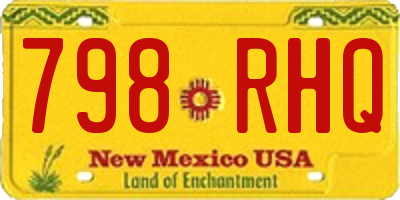 NM license plate 798RHQ