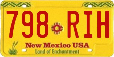 NM license plate 798RIH