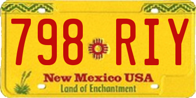 NM license plate 798RIY