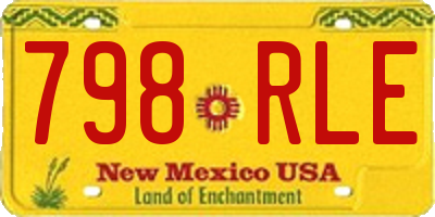 NM license plate 798RLE