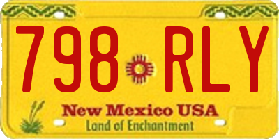 NM license plate 798RLY