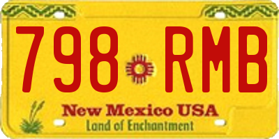 NM license plate 798RMB