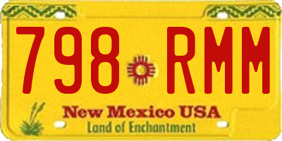 NM license plate 798RMM