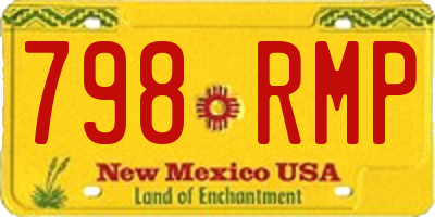 NM license plate 798RMP