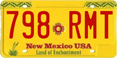 NM license plate 798RMT