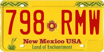 NM license plate 798RMW