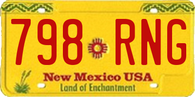 NM license plate 798RNG