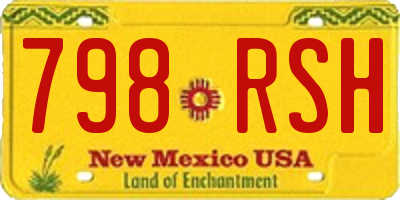 NM license plate 798RSH