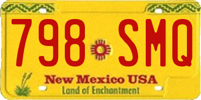 NM license plate 798SMQ