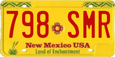 NM license plate 798SMR