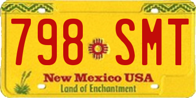 NM license plate 798SMT
