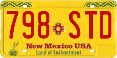NM license plate 798STD