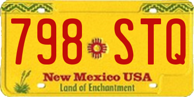 NM license plate 798STQ