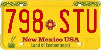 NM license plate 798STU
