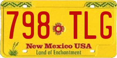 NM license plate 798TLG