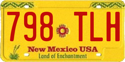 NM license plate 798TLH