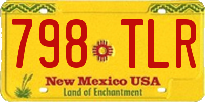 NM license plate 798TLR