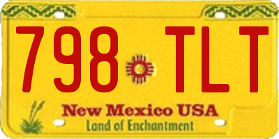 NM license plate 798TLT
